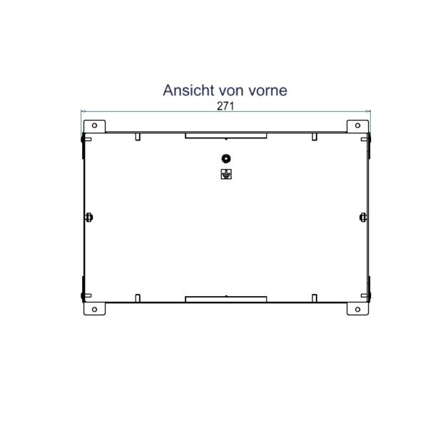 Produktbild WAD 146 600  -  Wandauslass WAD Gehäuse Typ 46 für Steckdoseneinsatz vertikal